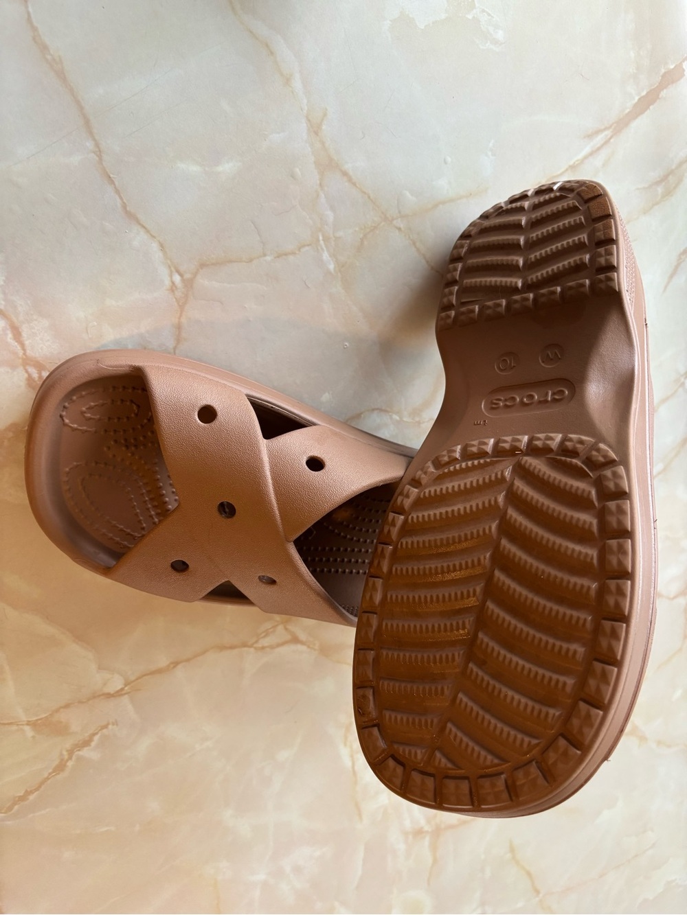 CROCS Women’s Slip-On Clog in Tan - Picture 3 of 5